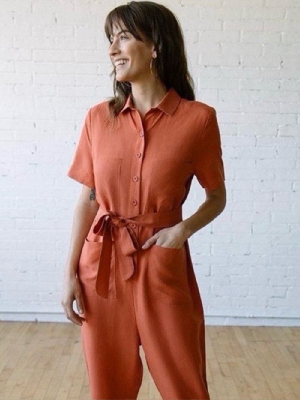 Tradlands Finn jumpsuit Orange Sz XS